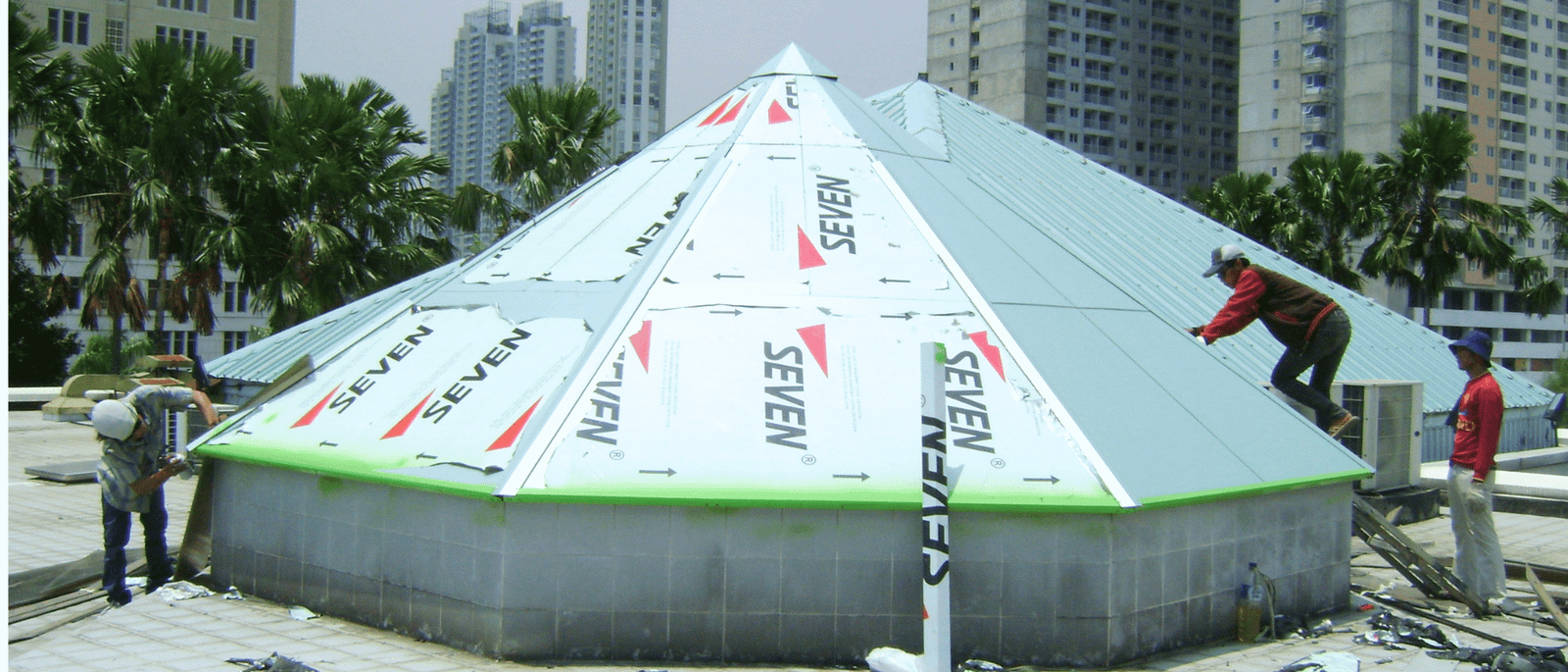 PEMASANGAN ACP GEDUNG